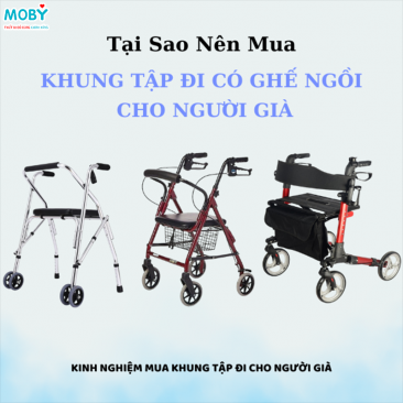 Tại Sao Nên Mua Khung Tập Đi Có Ghế Ngồi Cho Người Già?