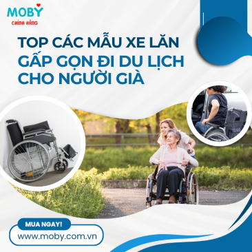 Top các mẫu xe lăn gấp gọn đi du lịch cho người già