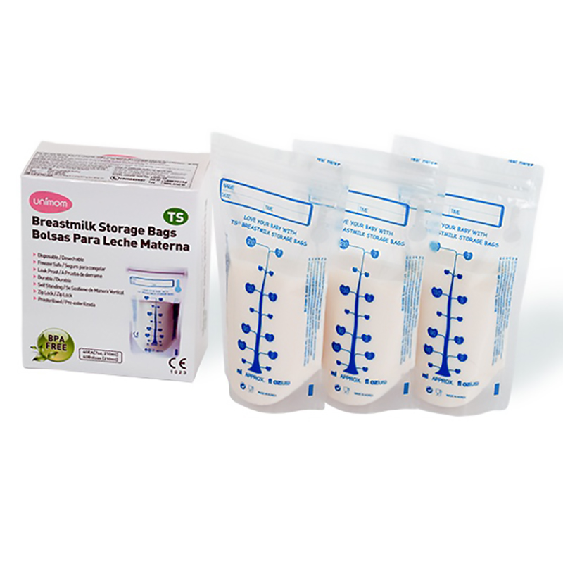 Túi đựng sữa mẹ (Trữ sữa mẹ) cảm ứng nhiệt Unimom TS không có BPA 210ML (30 túi/hộp)