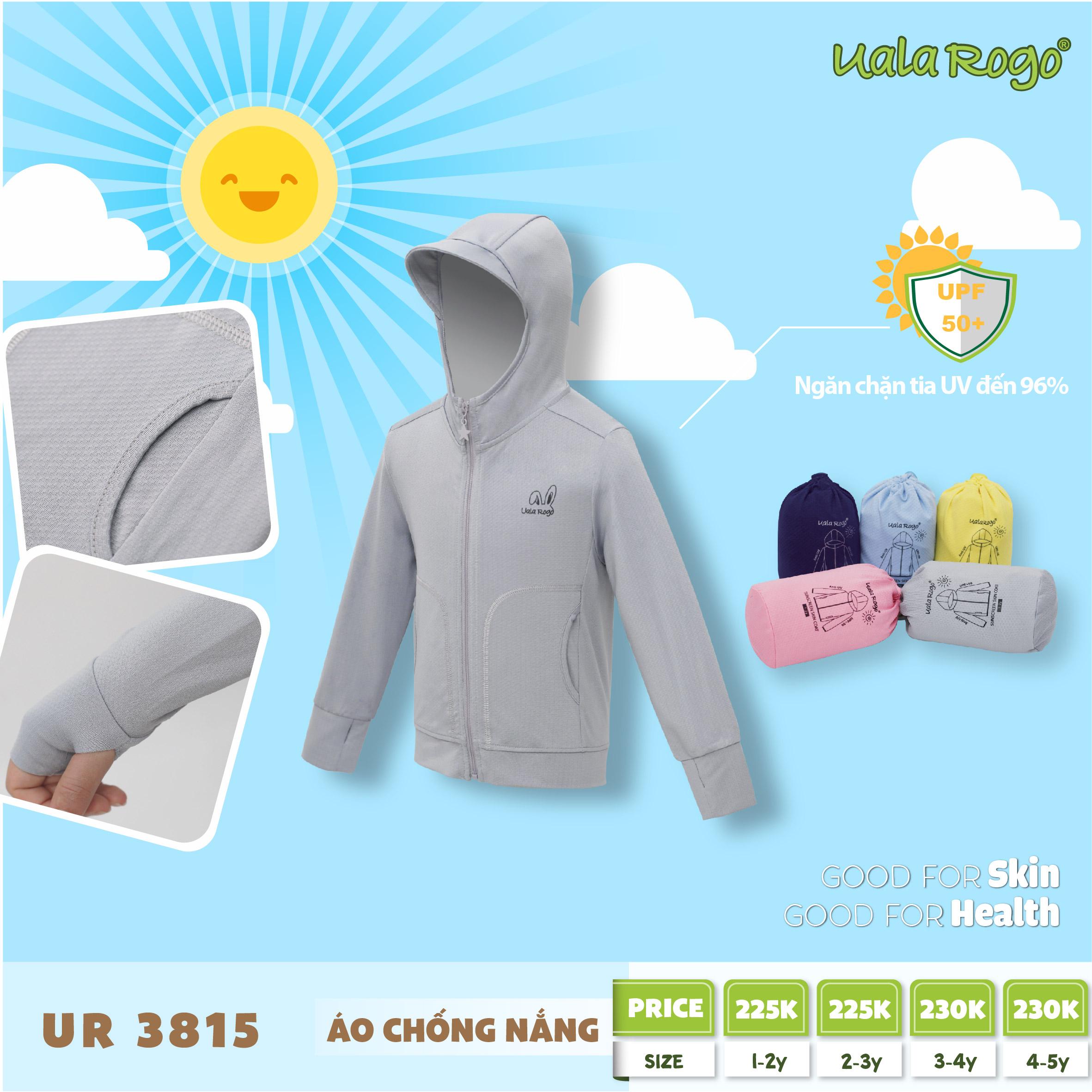 UR3815.4- Áo khoác chống nắng cho bé Uala Rogo