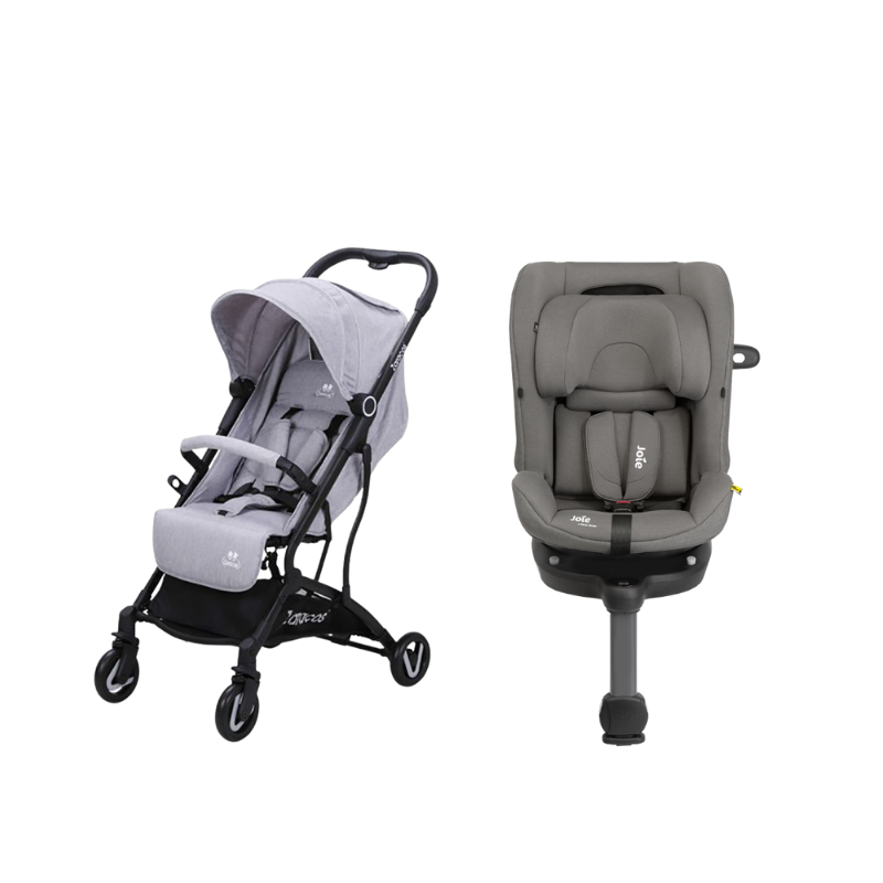 Xe đẩy cho bé Zaracos NORIO 9026 + Ghế Ngồi Ô Tô Trẻ Em Joie I-Pivot Grow Thunder