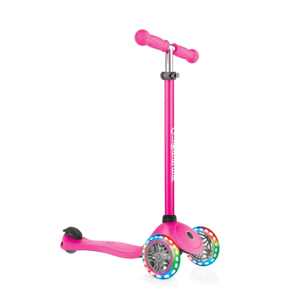 Xe Scooter 3 bánh Globber Primo Lights Anodized Tbar - Neon Pink