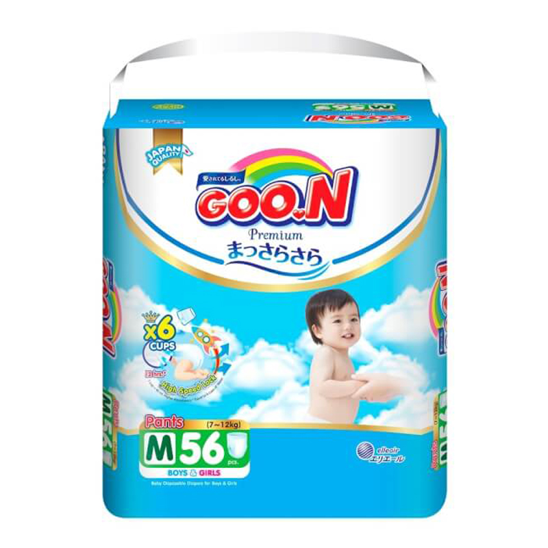 Bỉm - Tã quần GOO.N Premium size M 56 miếng (7 - 12kg)