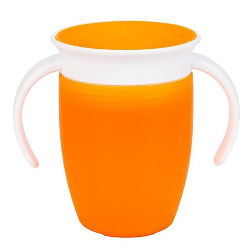 Cốc tập uống 360 độ nhỏ Munchkin 207ml màu cam