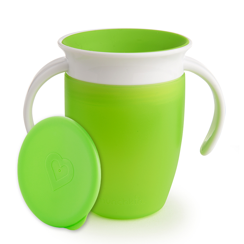 Cốc tập uống 360 độ nhỏ Munchkin 207ml màu xanh lá