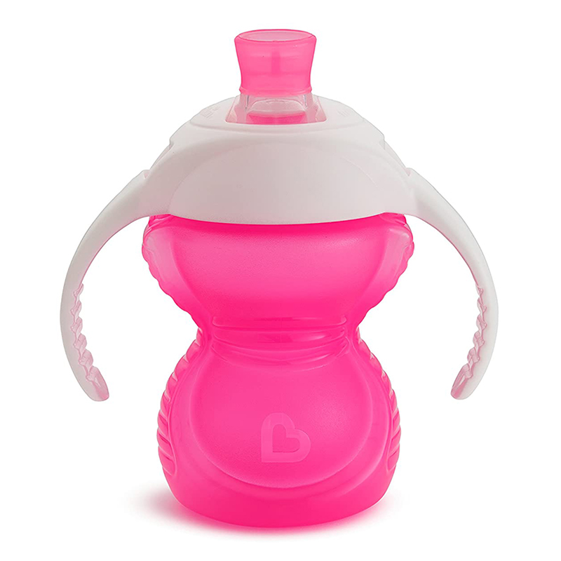 Cốc tập uống đầu siêu dai Munchkin 207ml màu hồng