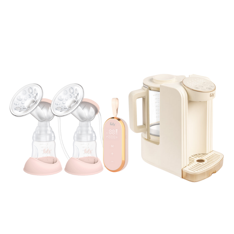 Combo Máy Hút Sữa Điện Đôi Fatzbaby Resonance 5 + Minh Tiện Lợi Fatzbaby Smart 8 Plus