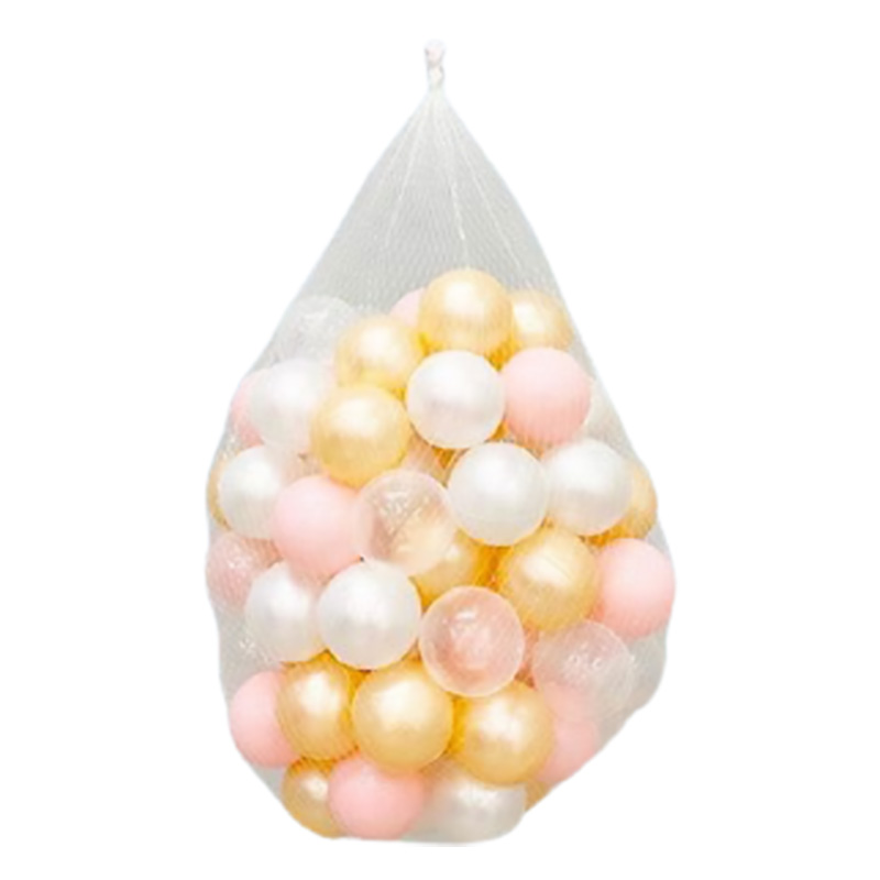 Set 100 bóng nhựa Holla màu trắng hồng cam