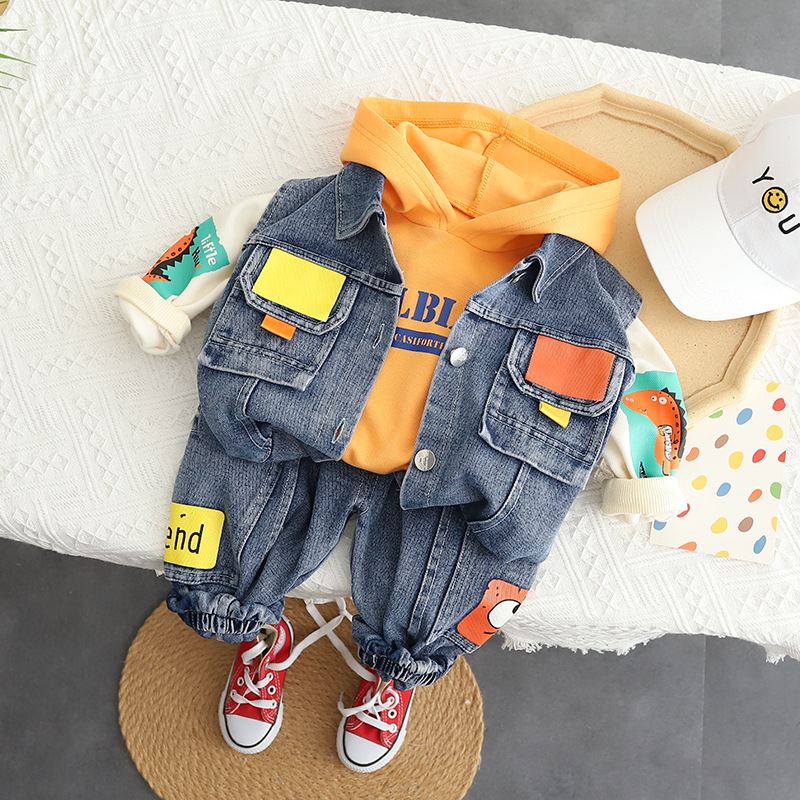 ST529 - Set Quần Áo HipHop Cho Bé Phong Cách - Màu Xám