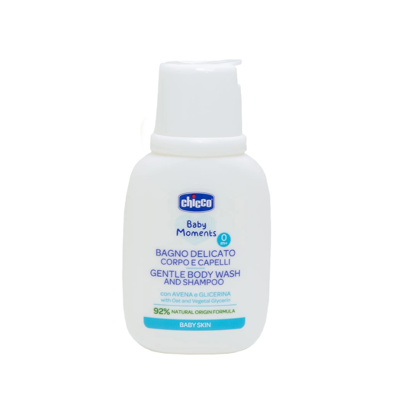 Sữa Tắm Gội Chiết Xuất Yến Mạch Chicco 0M+ - Chai Du Lịch 50ml