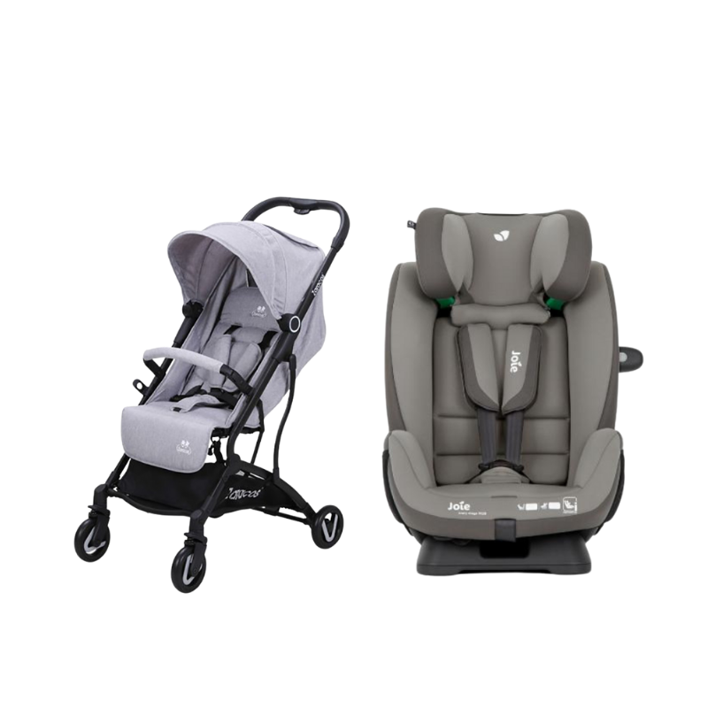 Xe đẩy cho bé Zaracos NORIO 9026 + Ghế Ngồi Ô Tô Joie Every Stage R129 Cobble Stone