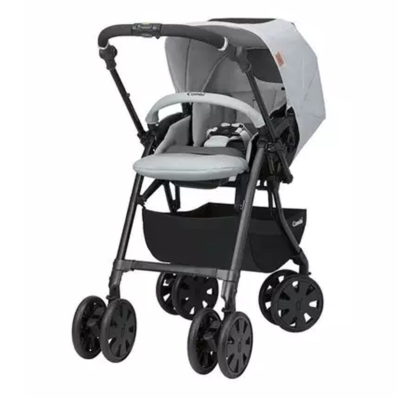 Xe đẩy Combi CrossGo 4 bánh quay tự động Kẻ Ghi