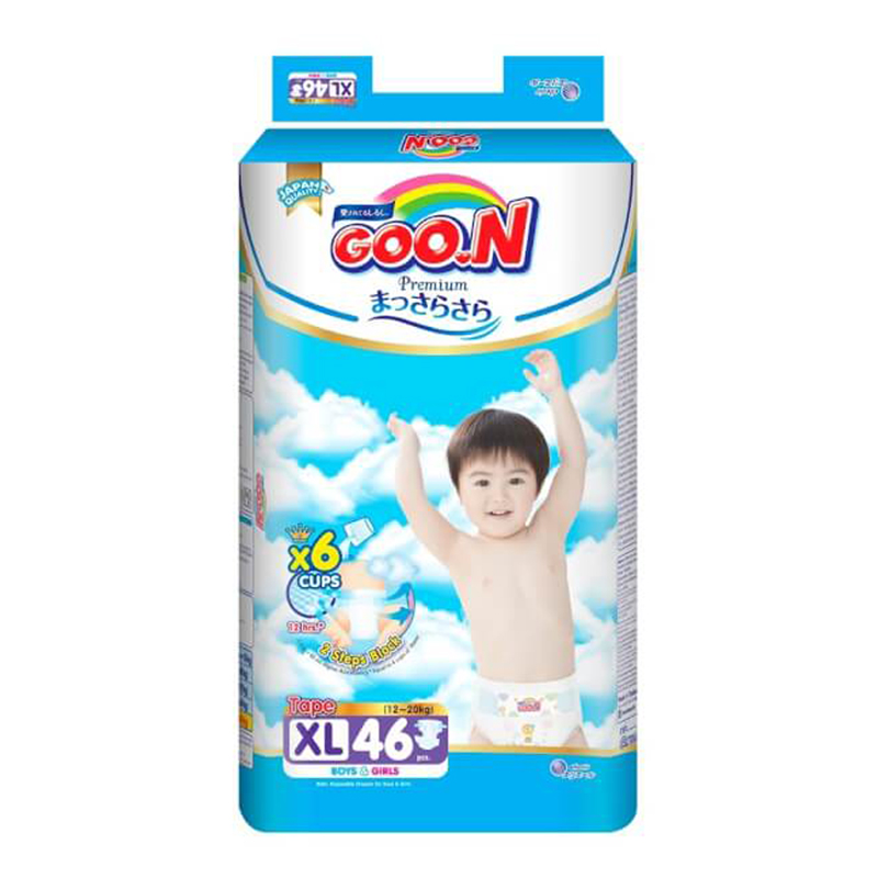 Bỉm - Tã dán GOO.N Premium size XL 46 miếng (12 - 20kg)
