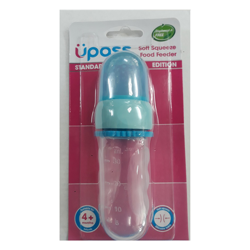 Bình bóp thức ăn dặm cho bé Upass UP0301N - Màu xanh dương
