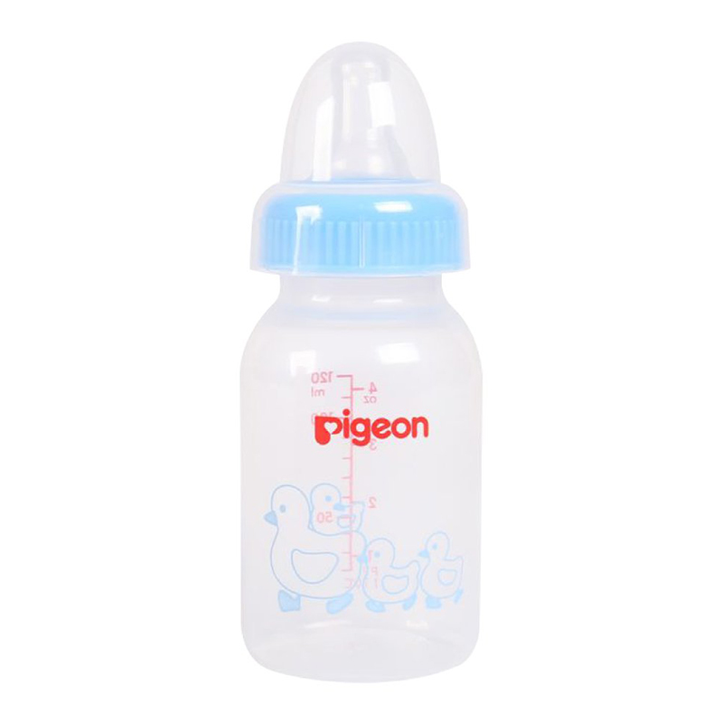 Bình Sữa Pigeon PP Tiêu Chuẩn Vịt Màu Xanh 120ml