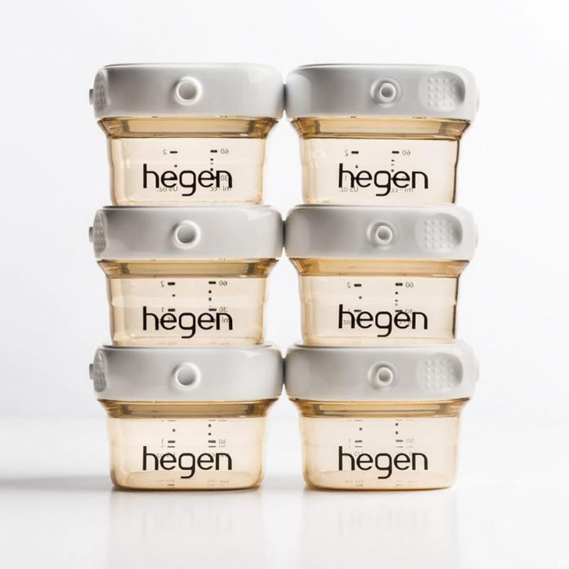 Bình trữ sữa Hegen PPSU 60ml nắp màu trắng