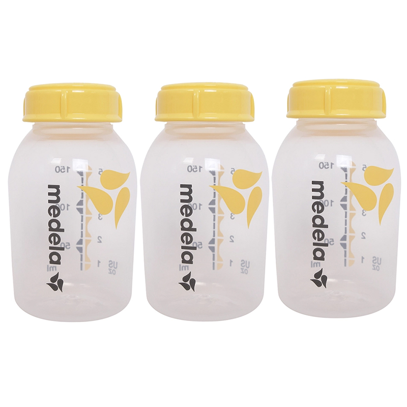 Bộ trữ sữa Medela (3 bình 150ml, Trắng)