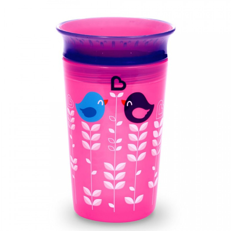 Cốc tập uống deco 360 độ Munchkin 266ml màu tím
