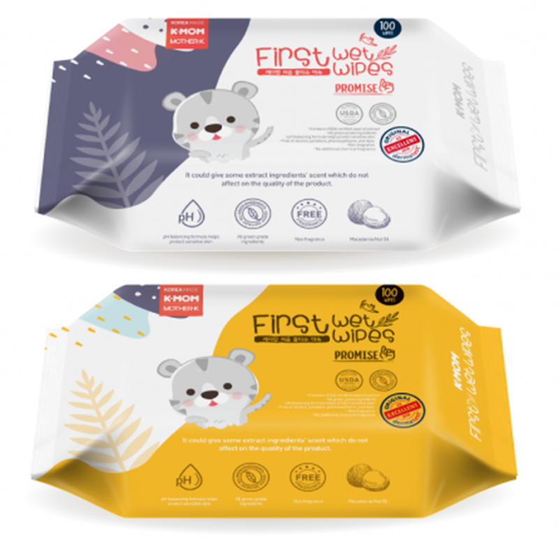 Khăn ướt cao cấp K-Mom Hàn Quốc (100 cái)
