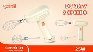 Máy Đánh Trứng Cầm Tay Dùng Pin Decakila KMMX018E