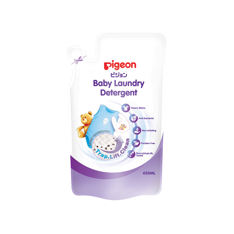 Nước giặt quần áo trẻ em Pigeon (dạng túi - 450ml)