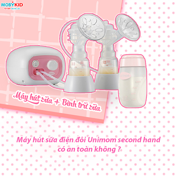 Sử dụng máy hút sữa điện đôi Unimom second hand có an toàn hay không?