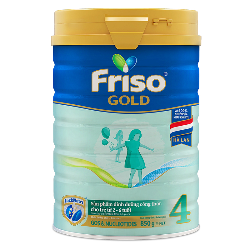Sữa bột Friso Gold 4 850g (2-6 Tuổi)