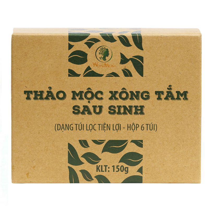 Thảo mộc xông tắm sau sinh Wonmom 150g (Loại 6 túi lọc)