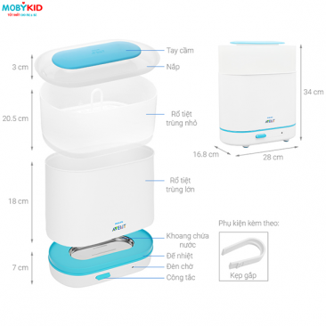 [Review] Máy tiệt trùng bình sữa Philips Avent có tốt không cho những mẹ đang dự định chọn mua?
