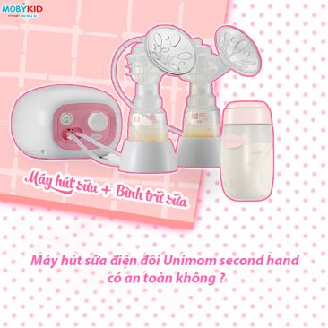 Sử dụng máy hút sữa điện đôi Unimom second hand có an toàn hay không?