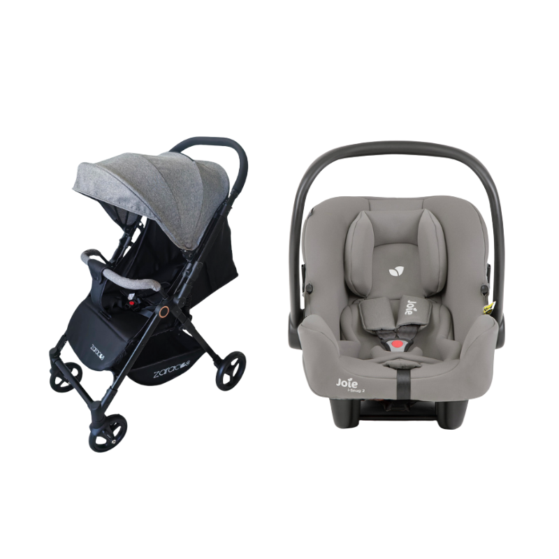 Xe đẩy cho bé Zaracos Suber 2976 + Ghế Ngồi Ô Tô Trẻ Em Joie i-Snug 2 Pebble