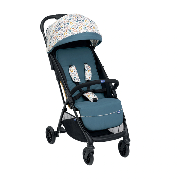 Xe Đẩy Gấp Gọn Chicco Glee Màu Xanh Họa Tiết