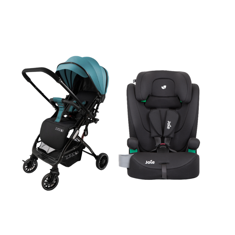 Xe Đẩy Trẻ Em Gấp Gọn Zaracos Evian 2996 + Ghế Ngồi Ô Tô Trẻ Em Joie Elevate R129 Shale