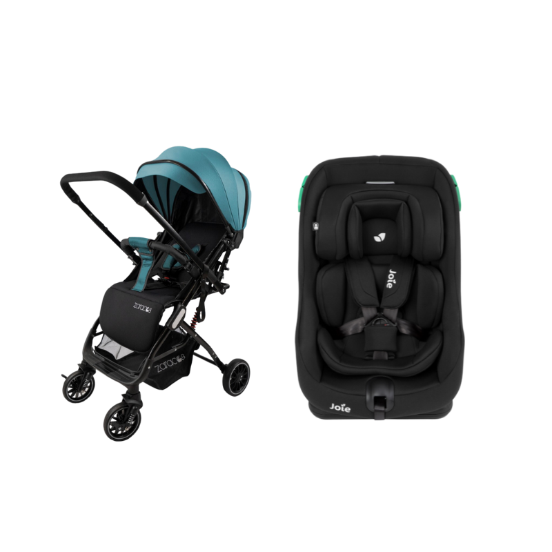 Xe Đẩy Trẻ Em Gấp Gọn Zaracos Evian 2996 + Ghế Ngồi Ô Tô Trẻ Em Joie Steadi R129 Shale