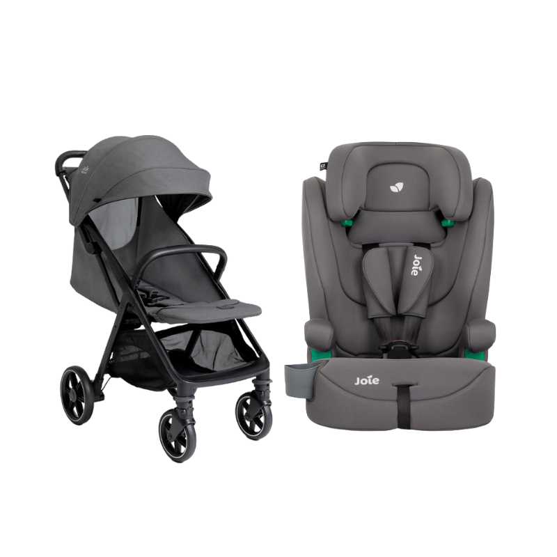 Xe Đẩy Trẻ Em Joie Parcel LX Signature Ebony + Ghế Ngồi Ô Tô Trẻ Em Joie Elevate R129 Thunder