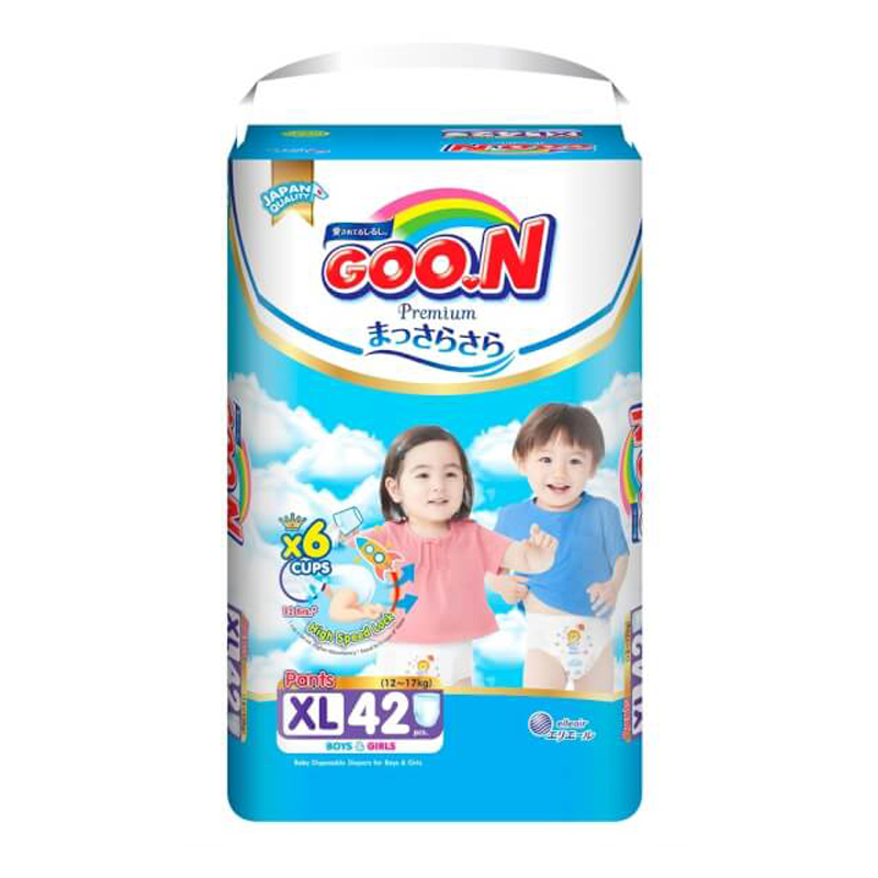 Bỉm - Tã quần GOO.N Premium size XL 42 miếng (12 - 17kg)