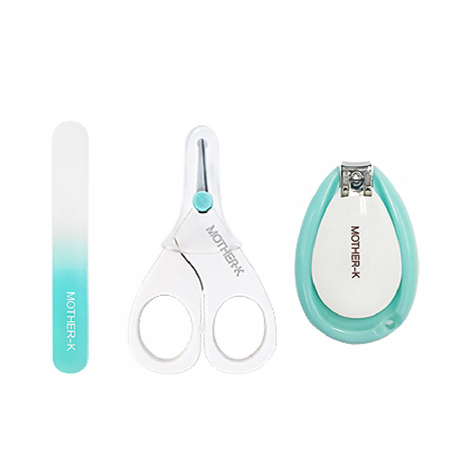 Bộ cắt móng tay sơ sinh Mother-K Hàn Quốc Baby Nail Clipper 3set