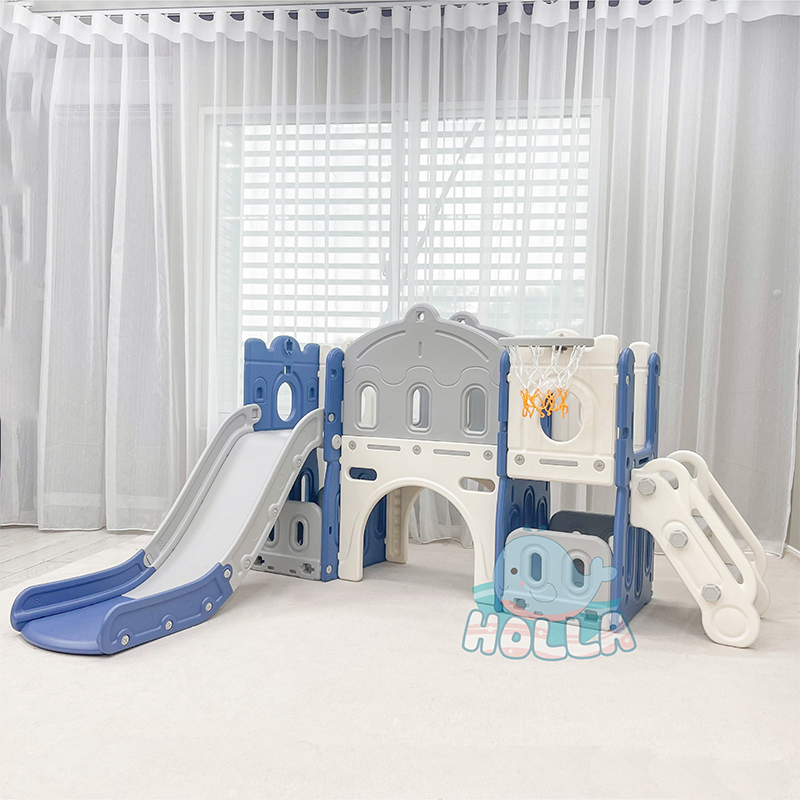 Bộ Cầu Trượt Liên Hoàn Holla HL-10184 Màu Xanh