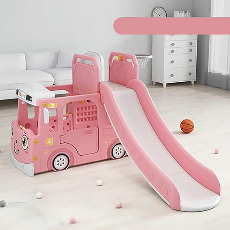 Cầu trượt Ô tô Holla cao cấp màu hồng HL-10136