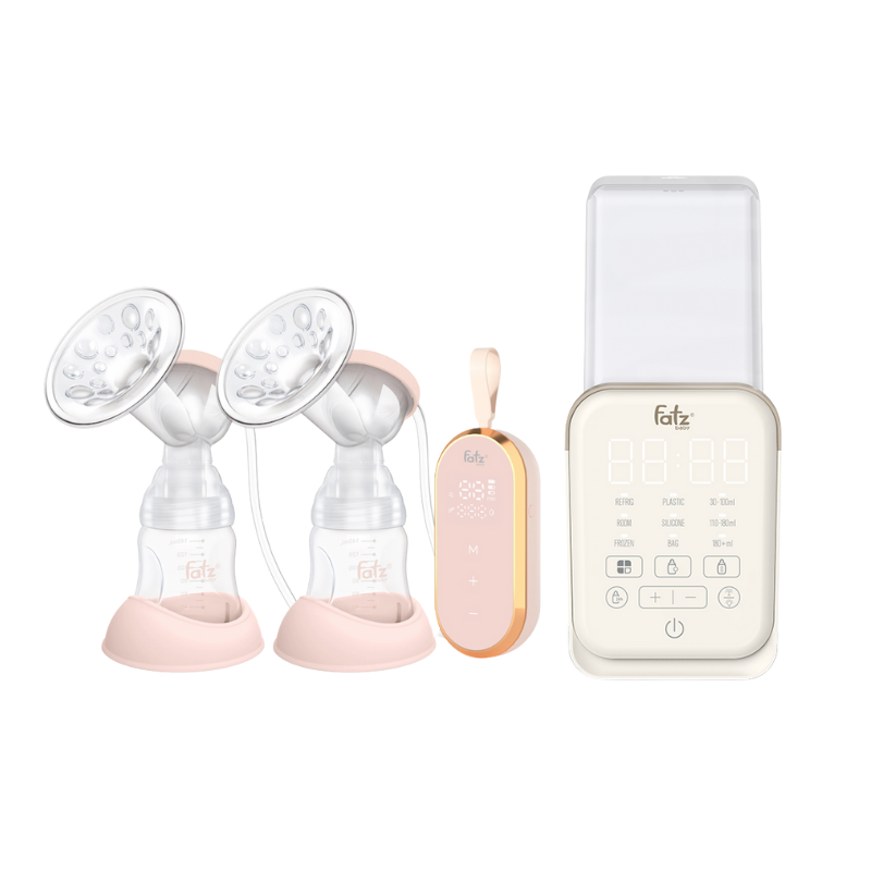 Combo Máy Hút Sữa Điện Đôi Fatzbaby Resonance 5 + Máy Hâm Sữa Và Tiệt Trùng Fatzbaby Mono 14