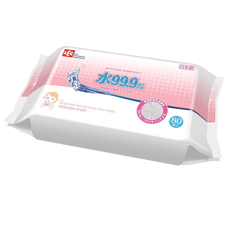 Giấy ướt LEC tinh khiết 99,9% E-165 cho tay và miệng 80 tờ