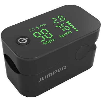 Máy Đo Nồng Độ Oxy Máu Và Nhịp Tim Jumper JPD-500G Màu Đen