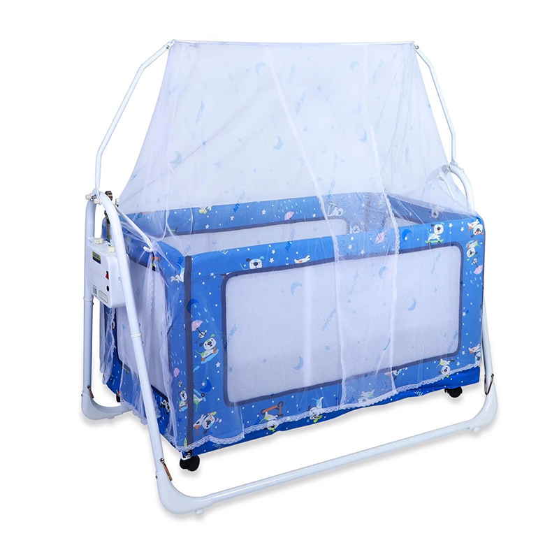 Nôi điện Autoru 2 tầng đa năng Eco 4S - Xanh đậm