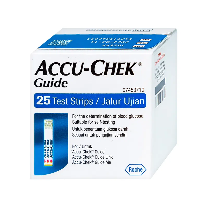 Que Thử Đường Huyết Accu-Chek Guide (25 Que)