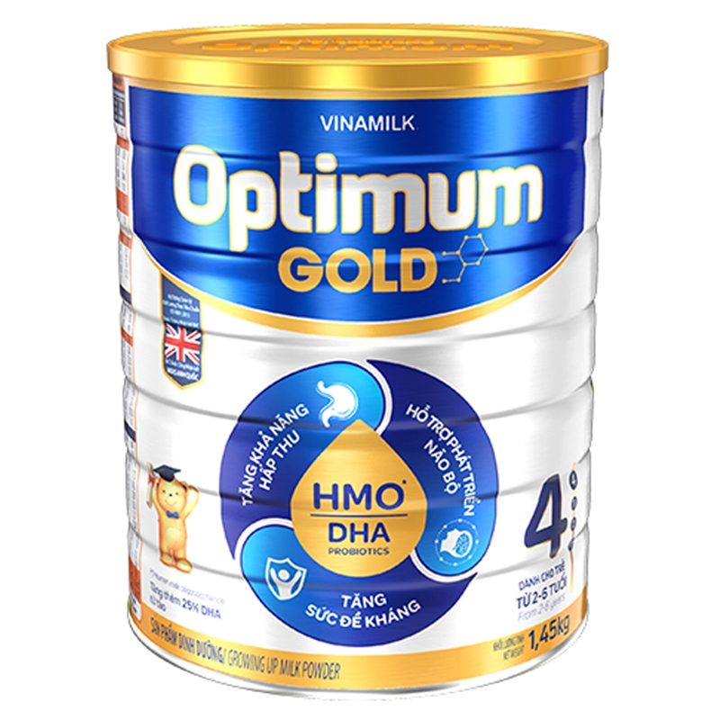 Sữa bột Vinamilk Optimum Gold 4 1450g (2-6 tuổi)