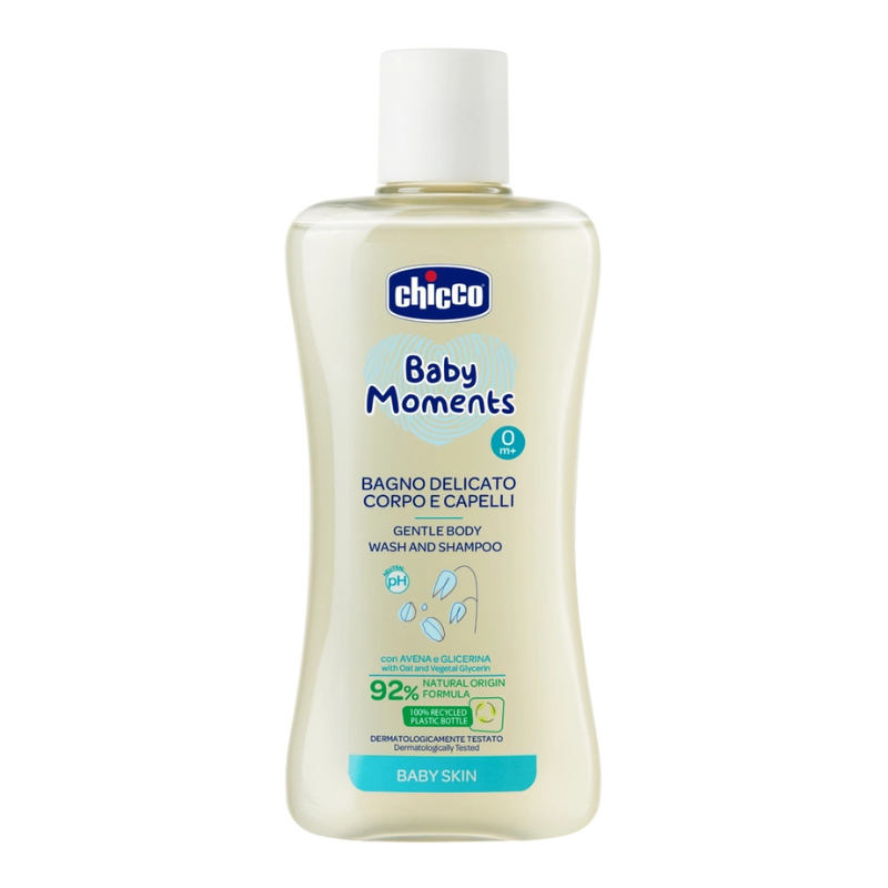 Sữa Tắm Gội Chicco Chiết Xuất Yến Mạch 0M+ 200ml