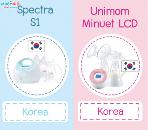 [Review] So sánh máy hút sữa Unimom và Spectra, nên chọn loại nào?