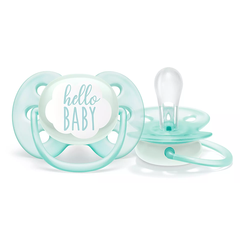 Ty ngậm siêu mềm Philips Avent cho bé trai 0-6 tháng tuổi, vỉ đơn