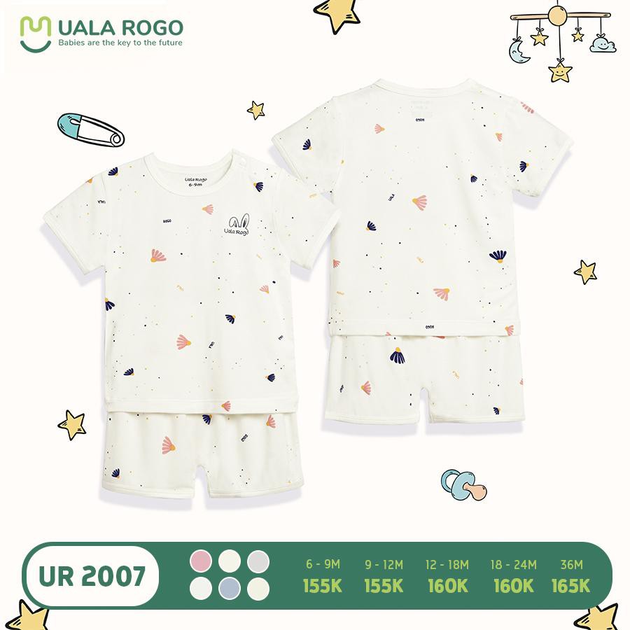 UR2007.6 - Bộ quần áo cộc tay Uala Rogo - Màu trắng
