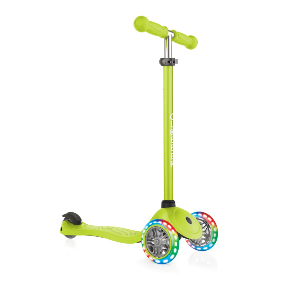 Xe Scooter 3 bánh Globber Primo Lights Anodized Tbar - Lime Green